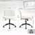 Dowinx széles ülőfelületű állítható forgószék, fehér Dowinx széles ülőfelületű állítható forgószék, fehér