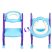 Bamny BCA-002 gyermek WC létra (puha párna) - kék lila
