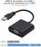 USB 3.0 -> VGA video adapter A15 fekete 
