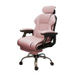 GamerElegance lábtartós szék pink