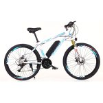   Frike Hybrid Elektromos kerékpár fehér-világos kék 250W 31-61km -es hatótáv