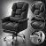 Luxor Executive Chair with Footrest, Black