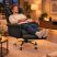 Luxor Executive Chair with Footrest, Black