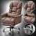 Luxor Executive Chair with Footrest, Brown