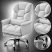 Luxor Executive Chair with Footrest, White