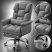 Luxor Executive Chair with Footrest, Gray