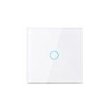   Modern Érintőpaneles Villanykapcsoló – 1-es Osztás (Fehér)