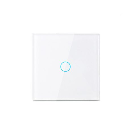 Modern Érintőpaneles Villanykapcsoló – 1-es Osztás (Fehér)