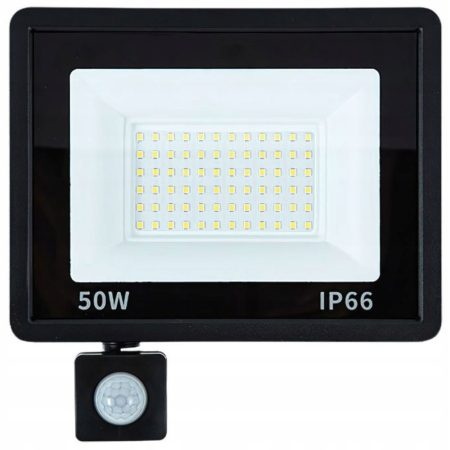 50 W Outdoor LED Floodlight with Motion and Twilight Sensors, IP66