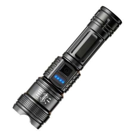 D73 USB tölthető, zoomolható LED kézilámpa – erős fényű kültéri zseblámpa D73 USB tölthető, zoomolható LED kézilámpa – erős fényű kültéri zseblámpa