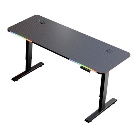 Elektromosan állítható gamer asztal RGB világítással – 140×60 cm Elektromosan állítható gamer asztal RGB világítással – 140×60 cm
