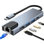 5 az 1-ben USB-C HUB
