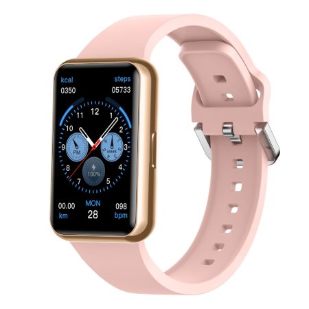 Z23 pink okosóra 1,57 hüvelykes kijelző, Bluetooth-hívás, pulzusmérő, lépésszámláló