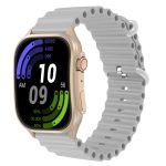   Laxasfit H7 Okosóra Bluetooth-hívás funkcióval, pulzusmérővel, lépésszámlálóval, alvásfigyelővel, ívelt kijelzővel, szabadtéri sportokhoz, ezüst