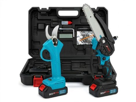 PSteel Akkumulátoros Ágvágó Láncfűrész és Metszőolló Szett két akkumulátorral – 96V PSteel Akkumulátoros Ágvágó Láncfűrész és Metszőolló Szett két akkumulátorral – 96V