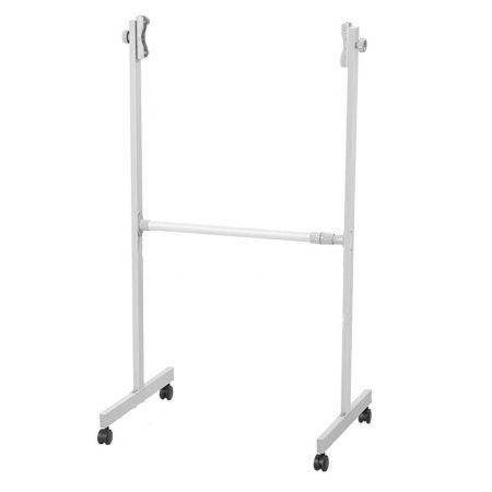 Universal, wheeled whiteboard stand with adjustable mounting