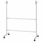   Universal, double-braced, rolling table stand with adjustable mounting