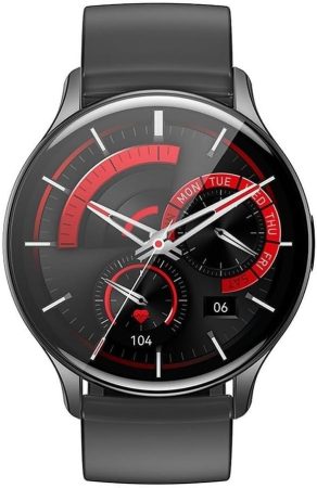 HOCO Y15 AMOLED Bluetooth-hívásos okosóra, fekete