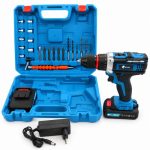 Rextool Dual-Battery Drill/Driver with Metal Chuck