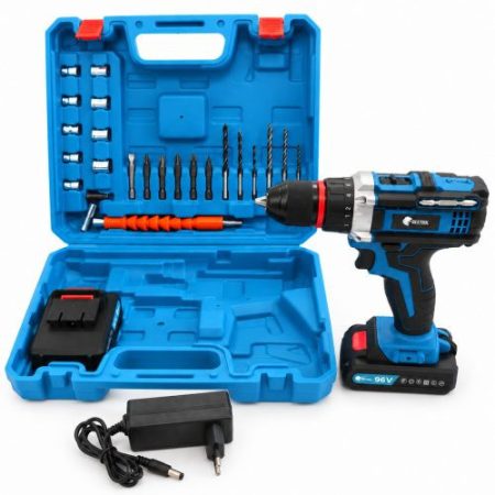 Rextool Dual-Battery Drill/Driver with Metal Chuck