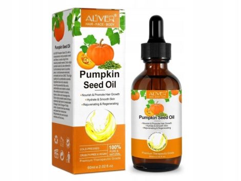 Aliver Pumpkin Seed Oil tökmagolaj hajra, arcra és testre, 60 ml