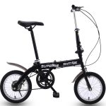 CityGo 14 colos összecsukható felnőtt kerékpár (fekete)